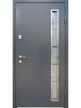 Двері Метал/МДФ зі склом