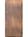 Двері вхідні Artiz Еко-1 спил дерева коньячний