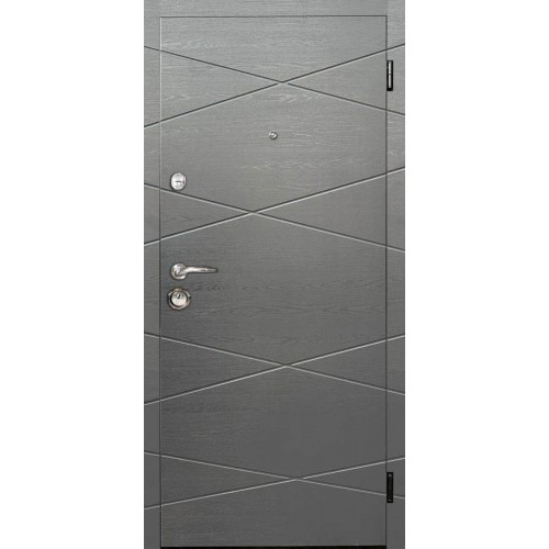 Двері вхідні Artiz Еко-4 титан горизонтальний / пішов горизонтальний