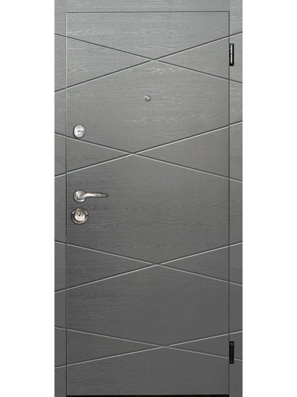 Двері вхідні Artiz Еко-4 титан горизонтальний / пішов горизонтальний