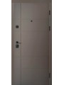 Двері вхідні Artiz ПЛ-19 темний хакі софттач/білий матовий гладкий темний хакі