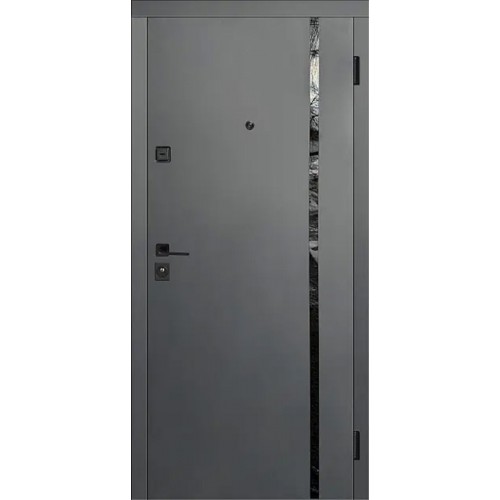 Двері вхідні Artiz Еко-16/17 антрацит/біла шагрень антрацит/біла шагрень