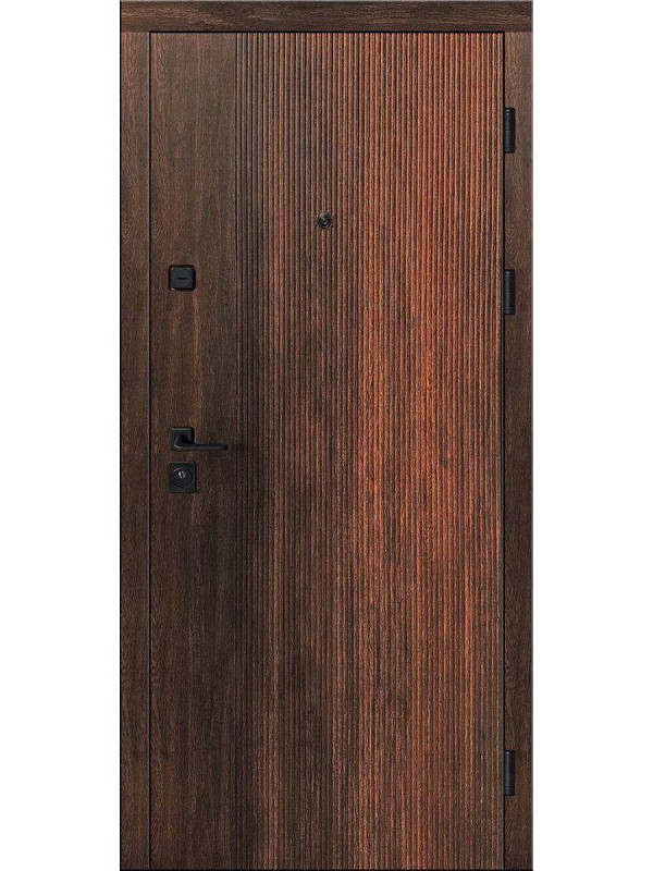 Двері вхідні Artiz КС-9/10 дуб тютюн/дуб немо срібний