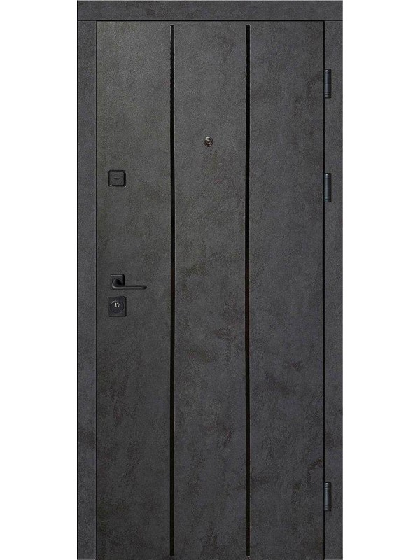 Двері вхідні Artiz КС-11 бетон антрацит/бетон сніговий