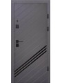 Двері вхідні Artiz КС-25 антрацит/шагрень біла