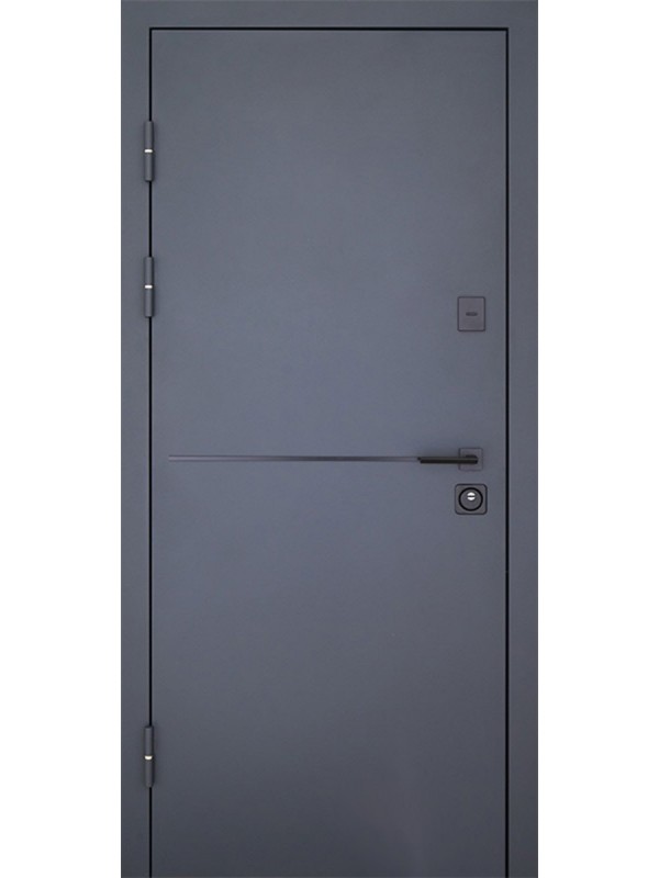 Двері вхідні Artiz СТ-107 RAL 1450/біле дерево