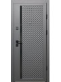 Двері вхідні City Max 1 антрацит/білий супермат
