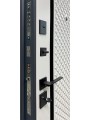Двері вхідні City Max 1 антрацит/білий супермат