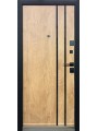 Двері вхідні City Max 2 спил дерева коньячний/спил дерева медовий
