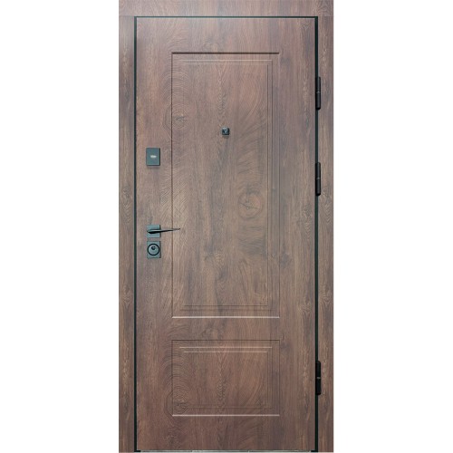 Двері вхідні City Max 4 спил дерева кінцевий/білий супермат