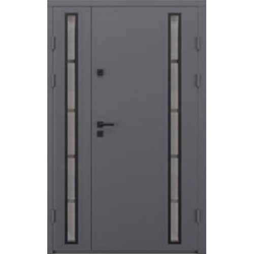 Двері вхідні Artiz СТ-101 1200 мм RAL 7024/дуб шато