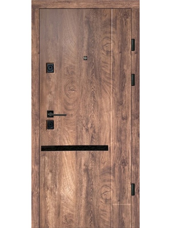 Двері вхідні Artiz БТ-46 спил коньячний/норд антискрейч