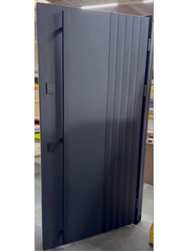 Двері вхідні Artiz ТР-2 RAL 7021/білий матовий